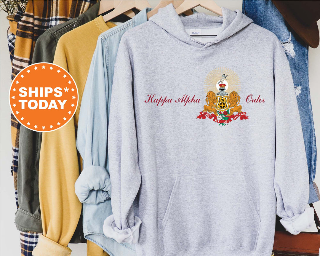 Kappa Alpha Order Noble Seal Fraternity Sweatshirt | Kappa Alpha Fraternity Crest Sweatshirt | Rush Pledge Gift | College Crewneck _ 9788g