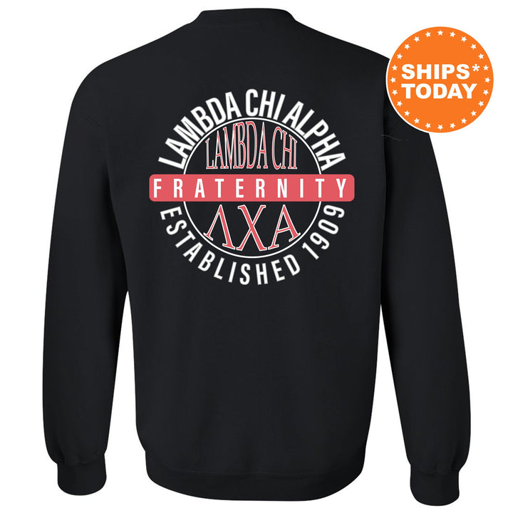 Lambda Chi Alpha Fraternal Peaks Fraternity Sweatshirt | Lambda Chi Greek Sweatshirt | Fraternity Bid Day Gift | College Apparel _ 13992g