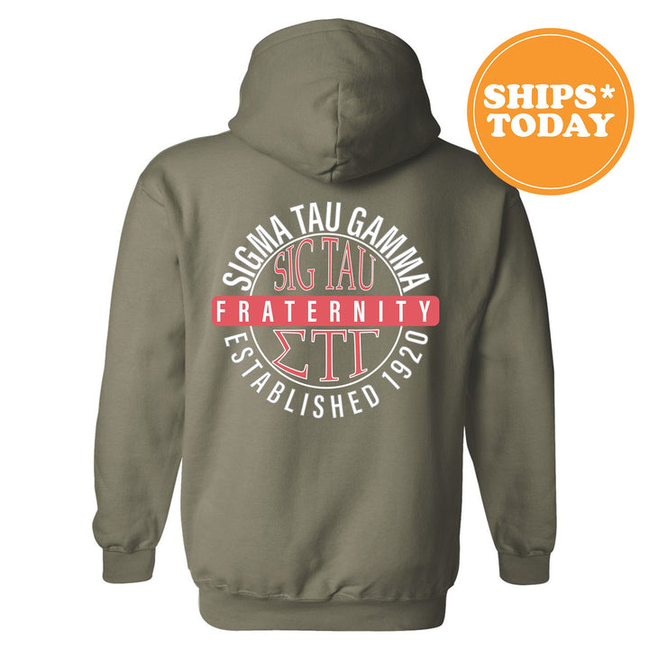 Sigma Tau Gamma Fraternal Peaks Fraternity Sweatshirt | Sig Tau Greek Sweatshirt | Fraternity Bid Day Gift | College Apparel