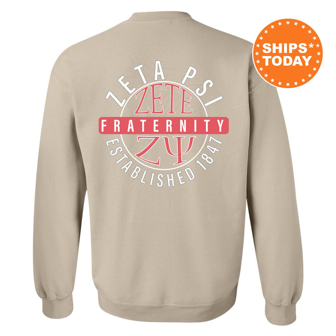 Zeta Psi Fraternal Peaks Fraternity Sweatshirt | Zete Greek Sweatshirt | Fraternity Bid Day Gift | College Apparel