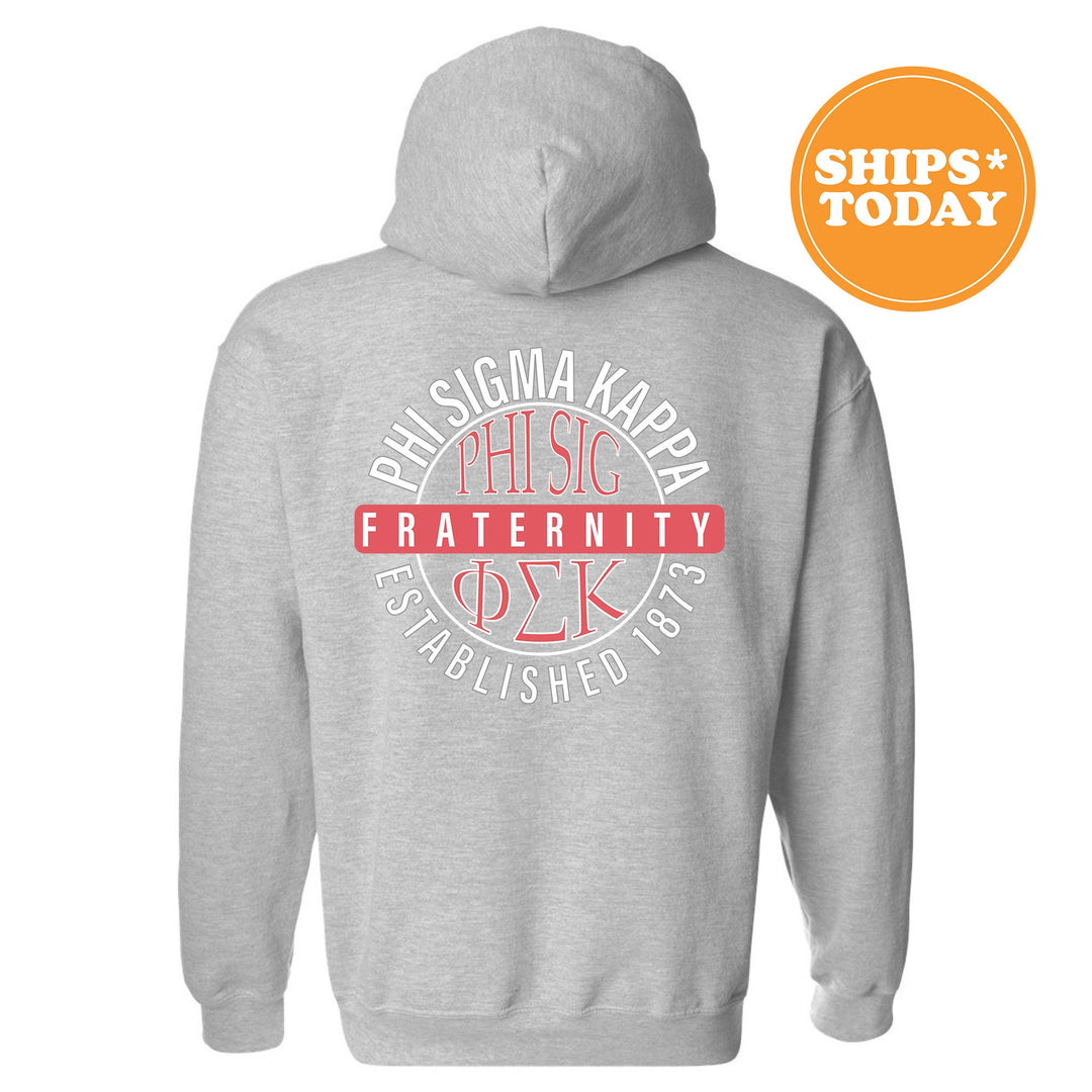 Phi Sigma Kappa Fraternal Peaks Fraternity Sweatshirt | Phi Sig Greek Sweatshirt | Fraternity Bid Day Gift | College Apparel