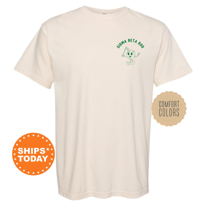 Sigma Beta Rho World Flag Fraternity T-Shirt | Sigma Beta Rho Shirt | SigRho Comfort Colors Tee | Fraternity Gift | Greek Apparel _ 15595g