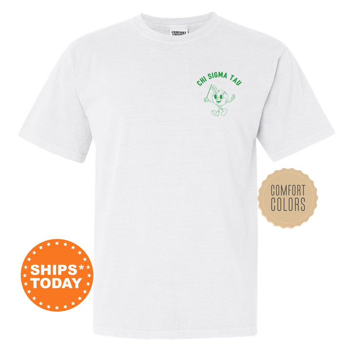 Chi Sigma Tau World Flag Fraternity T-Shirt | Chi Sig Shirt | Comfort Colors Tee | Fraternity Gift | Greek Life Apparel _ 15576g