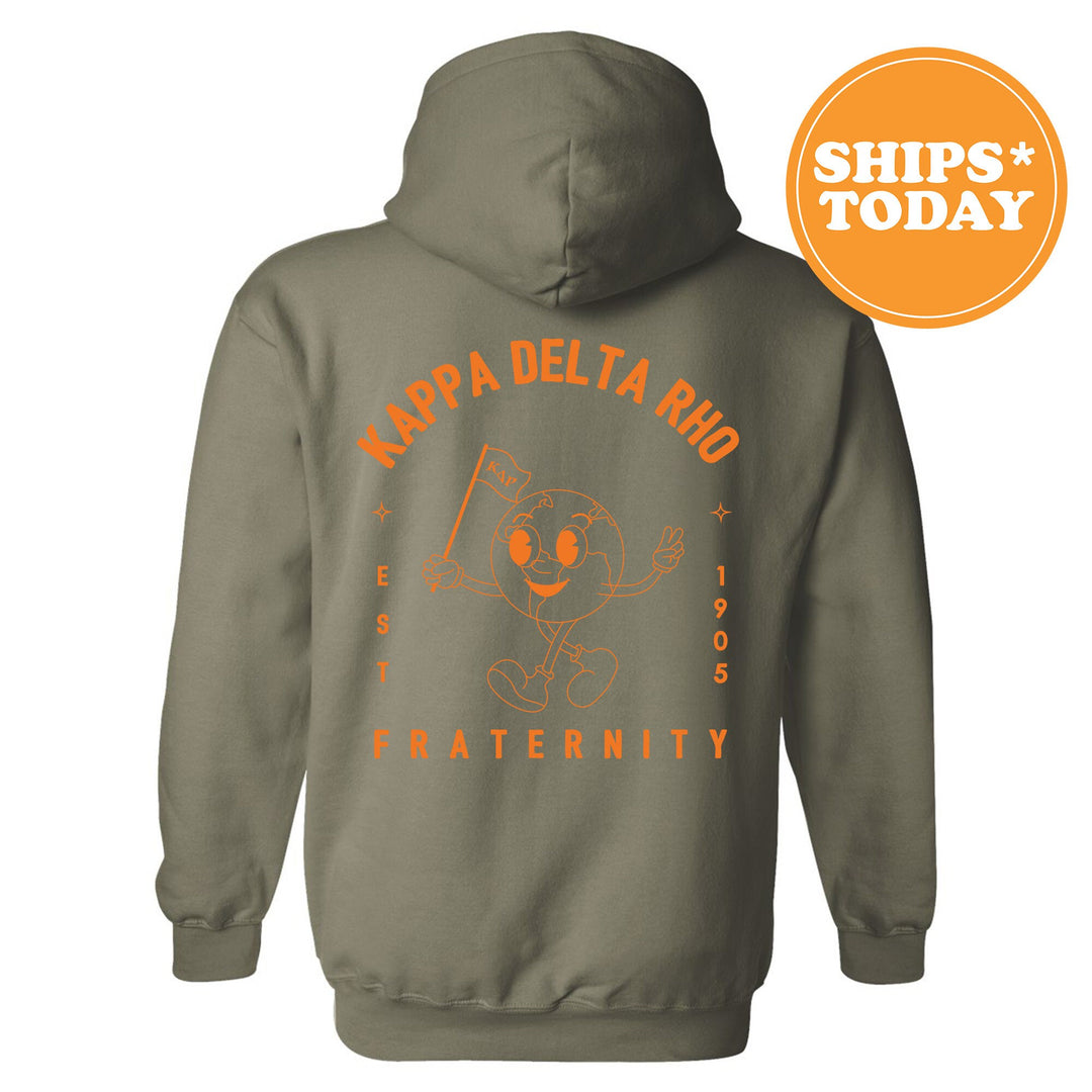 Kappa Delta Rho World Flag Fraternity Sweatshirt | KDR Sweatshirt | Fraternity Crewneck | College Greek Apparel | Fraternity Gift _ 15581g