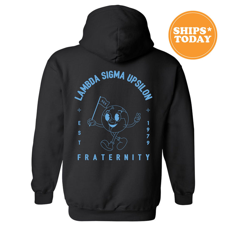 Lambda Sigma Upsilon World Flag Fraternity Sweatshirt | Lambda Sigma Upsilon Sweatshirt | College Greek Apparel | Fraternity Gift _ 15585g