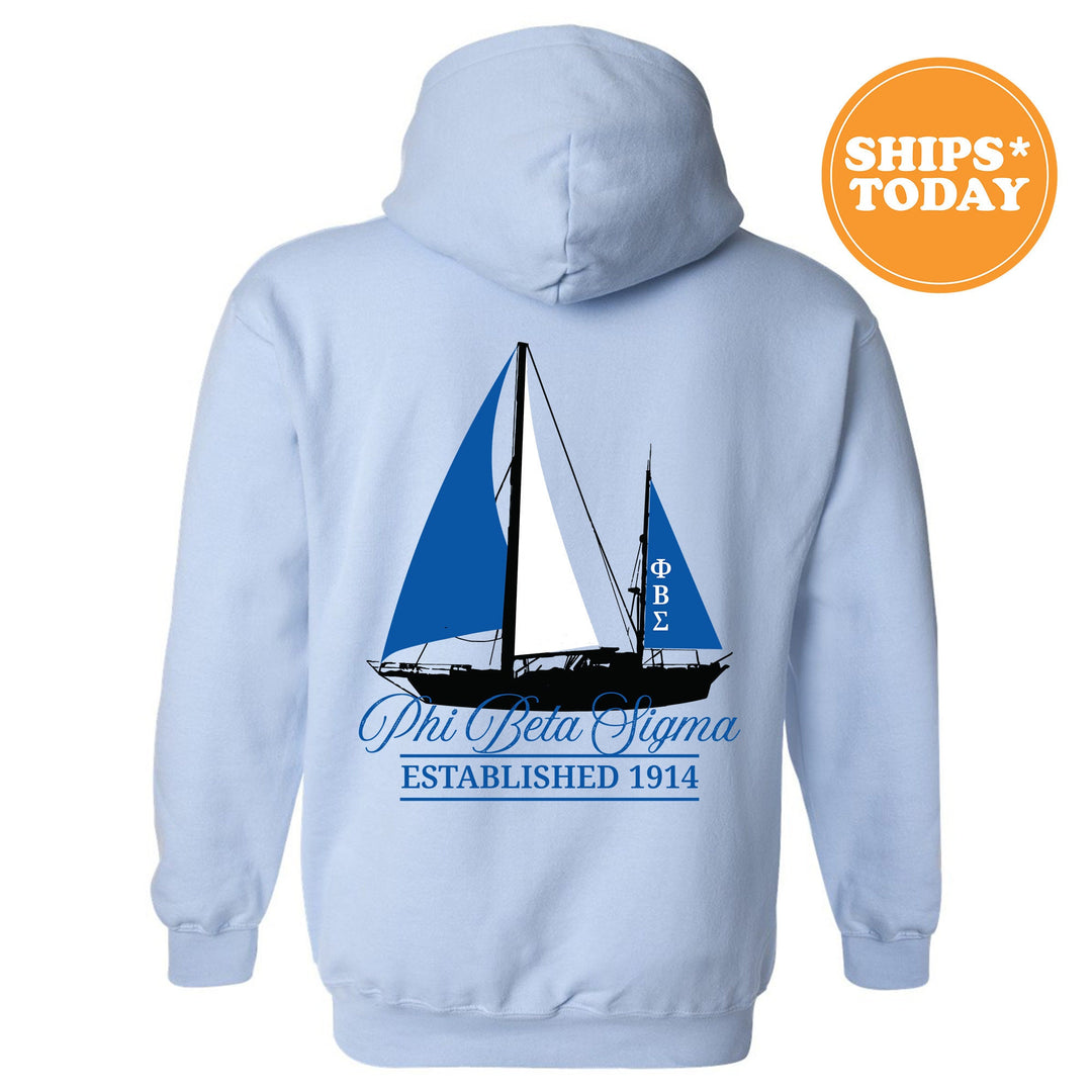 Phi Beta Sigma Black Boat Fraternity Sweatshirt | Phi Beta Sigma Sweatshirt | Fraternity Crewneck | Bid Day Gift | Greek Apparel _ 15632g