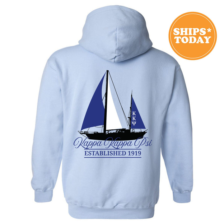 Kappa Kappa Psi Black Boat Fraternity Sweatshirt | KKPsi Sweatshirt | Fraternity Crewneck | Bid Day Gift | Custom Greek Apparel _ 15613g