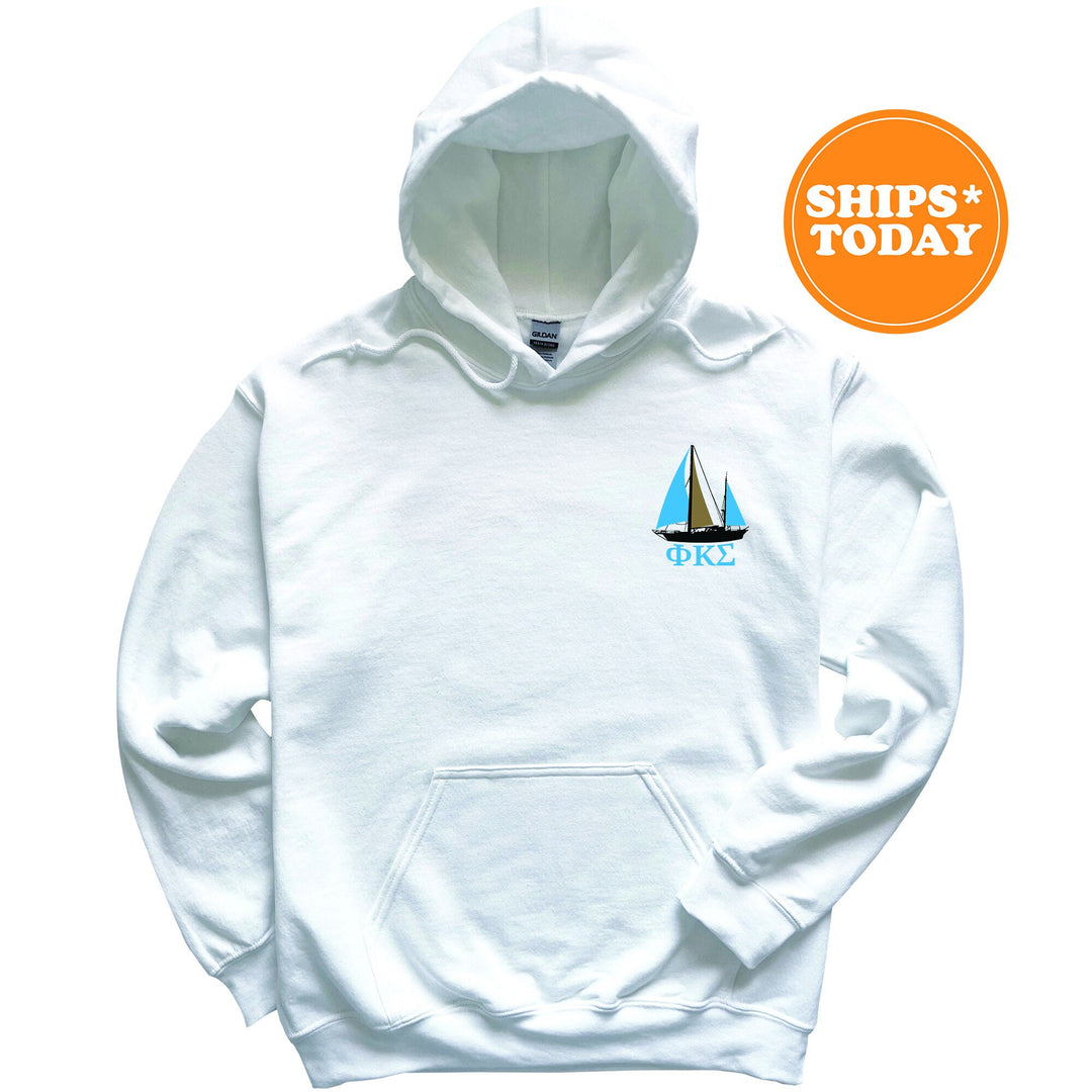 Phi Kappa Sigma Black Boat Fraternity Sweatshirt | Skulls Sweatshirt | Fraternity Crewneck | Bid Day Gift | Custom Greek Apparel _ 15619g