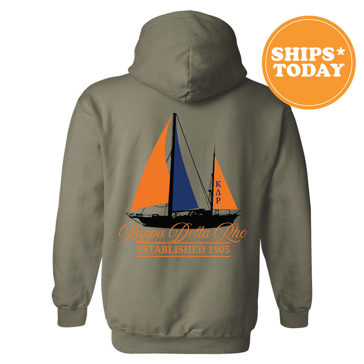 Kappa Delta Rho Black Boat Fraternity Sweatshirt | KDR Sweatshirt | Fraternity Crewneck | Bid Day Gift | Custom Greek Apparel _ 15612g