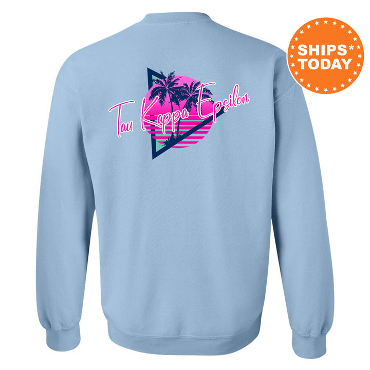 Tau Kappa Epsilon Bright Nights Fraternity Sweatshirt | TKE Crewneck Sweatshirt | TEKE Fraternity Rush Gift | New Pledge Sweatshirt _ 13945g