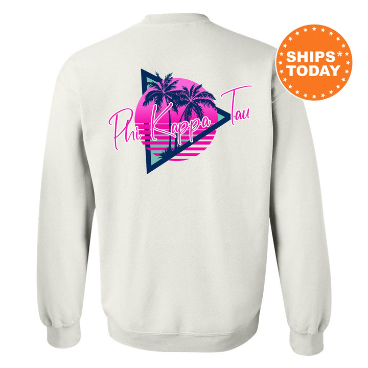 Phi Kappa Tau Bright Nights Fraternity Sweatshirt | Phi Tau Crewneck Sweatshirt | Fraternity Rush Gift | New Pledge Sweatshirt