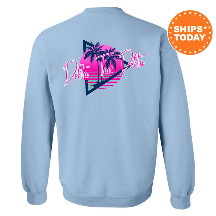 Delta Tau Delta Bright Nights Fraternity Sweatshirt | Delt Crewneck Sweatshirt | Fraternity Rush Gift | New Pledge Sweatshirt