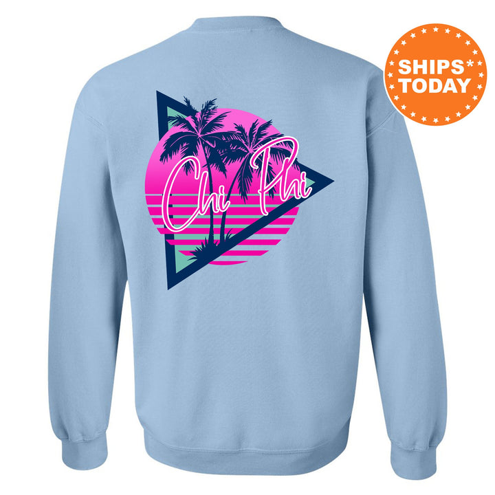 Chi Phi Bright Nights Fraternity Sweatshirt | Chi Phi Crewneck Sweatshirt | Fraternity Rush Gift | New Pledge Sweatshirt