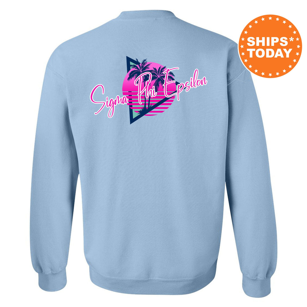 Sigma Phi Epsilon Bright Nights Fraternity Sweatshirt | SigEp Crewneck Sweatshirt | Fraternity Rush Gift | New Pledge Sweatshirt