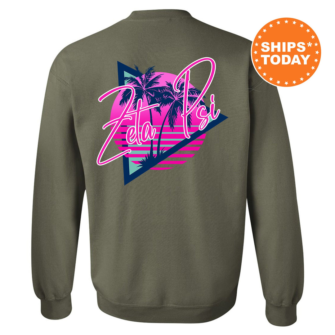 Zeta Psi Bright Nights Fraternity Sweatshirt | Zete Crewneck Sweatshirt | Fraternity Rush Gift | New Pledge Sweatshirt