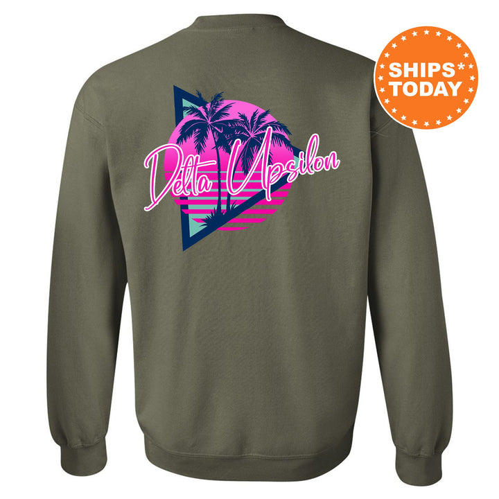 Delta Upsilon Bright Nights Fraternity Sweatshirt | DU Crewneck Sweatshirt | Fraternity Rush Gift | New Pledge Sweatshirt