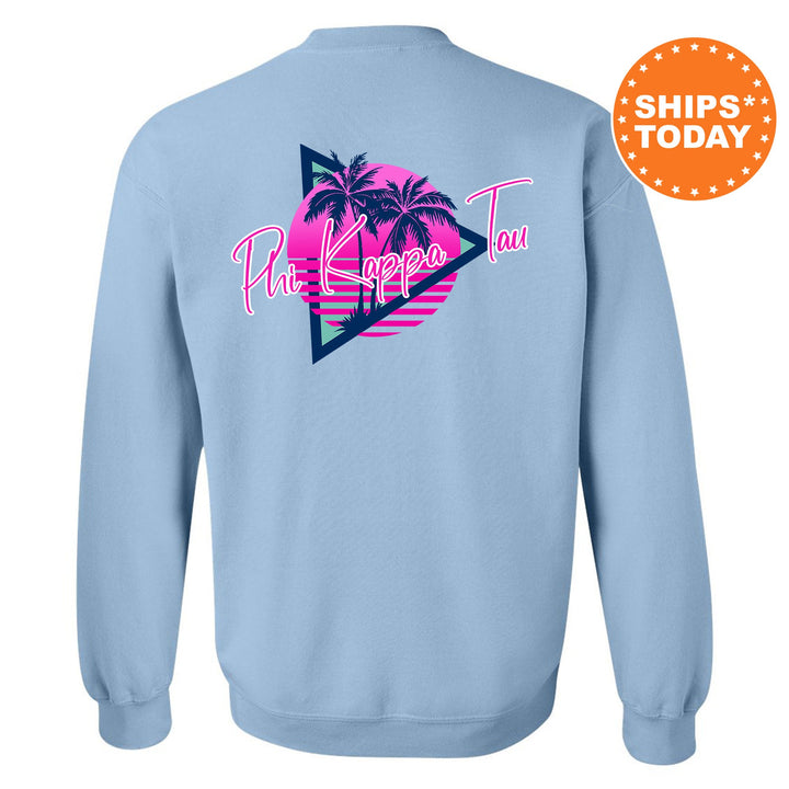 Phi Kappa Tau Bright Nights Fraternity Sweatshirt | Phi Tau Crewneck Sweatshirt | Fraternity Rush Gift | New Pledge Sweatshirt