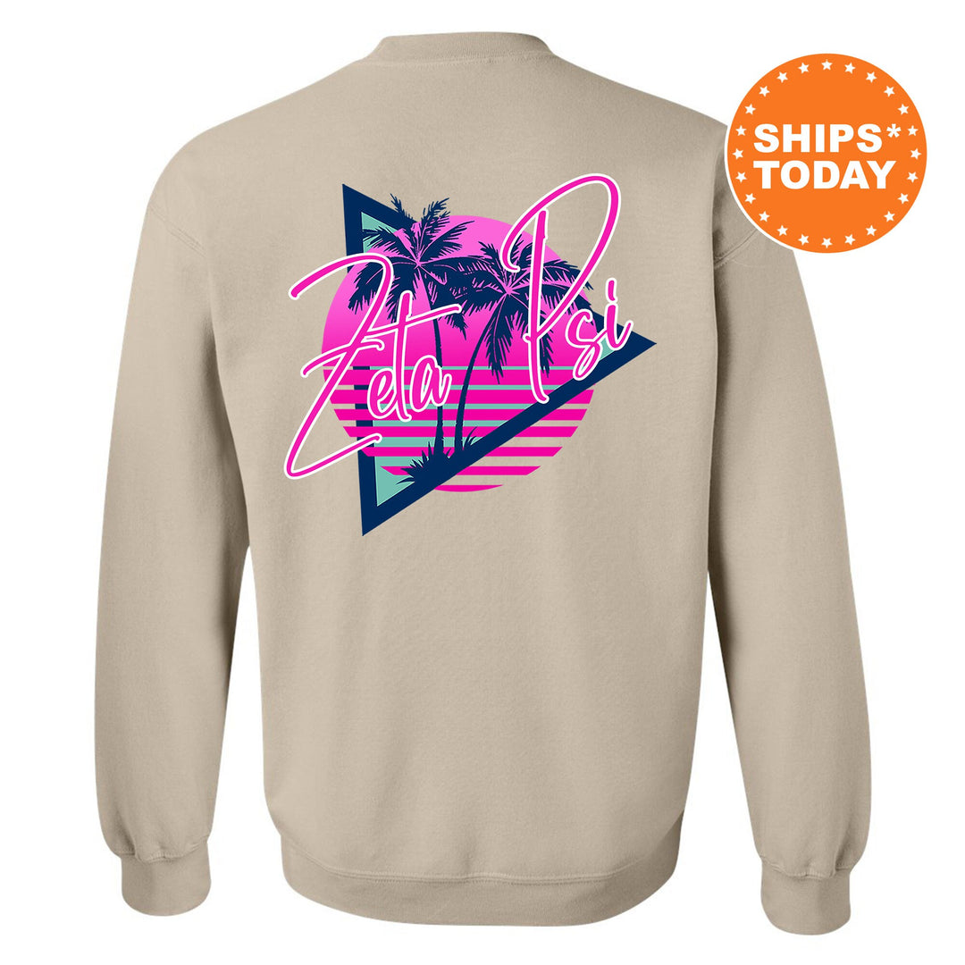 Zeta Psi Bright Nights Fraternity Sweatshirt | Zete Crewneck Sweatshirt | Fraternity Rush Gift | New Pledge Sweatshirt