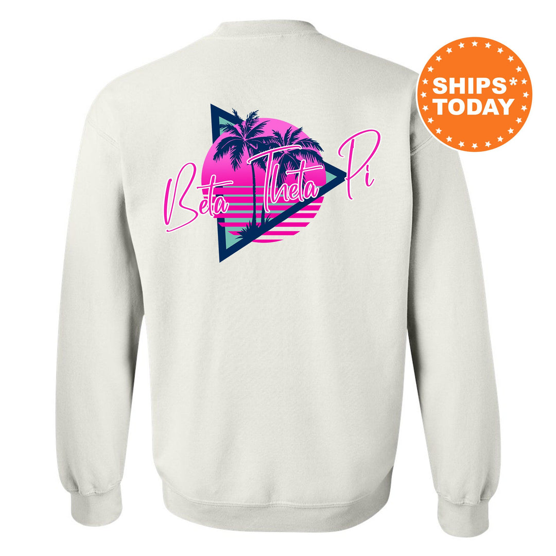 Beta Theta Pi Bright Nights Fraternity Sweatshirt | Beta Crewneck Sweatshirt | Fraternity Rush Gift | New Pledge Sweatshirt