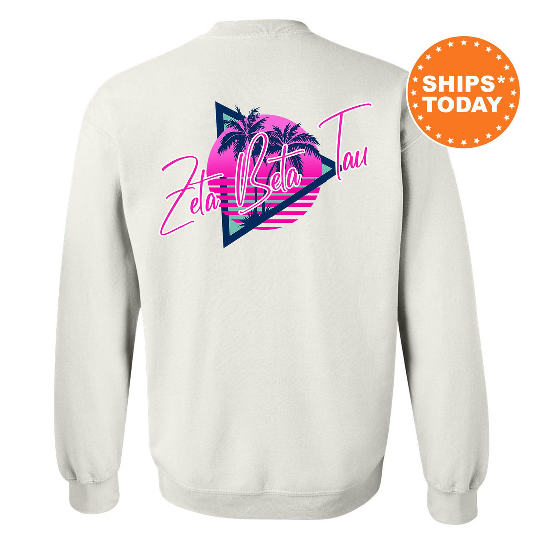 Zeta Beta Tau Bright Nights Fraternity Sweatshirt | ZBT Crewneck Sweatshirt | Fraternity Rush Gift | New Pledge Sweatshirt