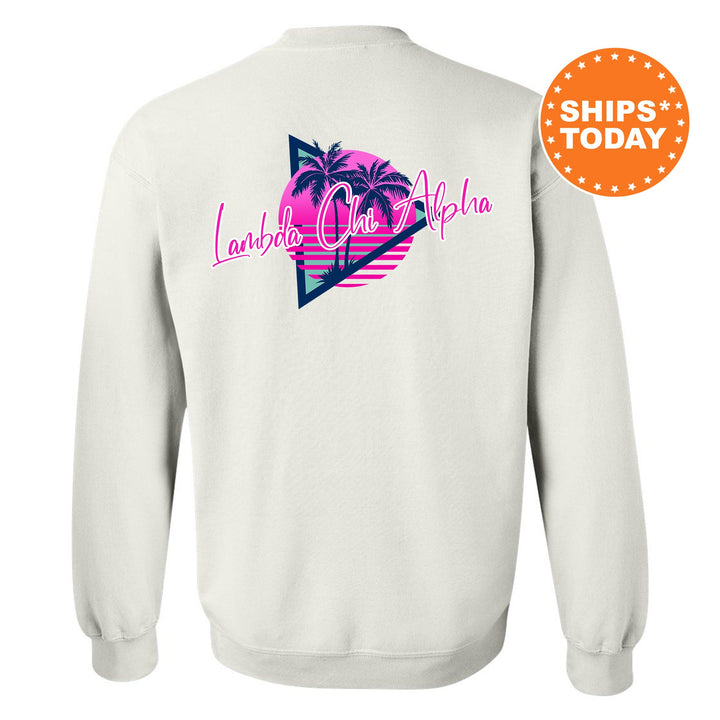 Lambda Chi Alpha Bright Nights Fraternity Sweatshirt | Lambda Chi Crewneck Sweatshirt | Fraternity Gift | New Pledge Sweatshirt _ 13930g