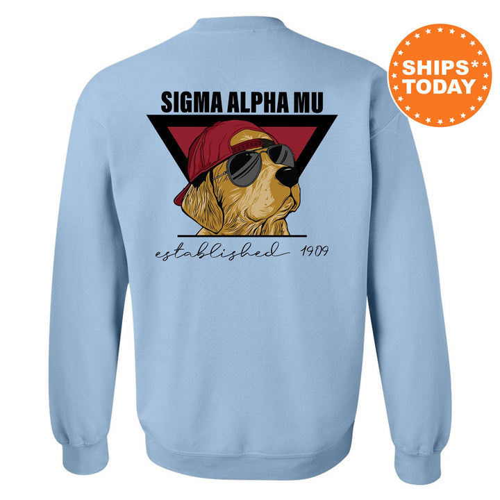 Sigma Alpha Mu Paw Prints Fraternity Sweatshirt | Sammy Crewneck | Fraternity Chapter Sweatshirt | Custom Greek Apparel | Bid Day