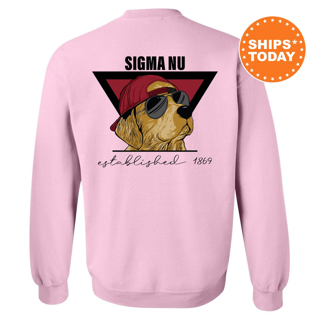 Sigma Nu Paw Prints Fraternity Sweatshirt | Sigma Nu Crewneck | Fraternity Chapter Sweatshirt | Custom Greek Apparel | Bid Day Gift 11880g