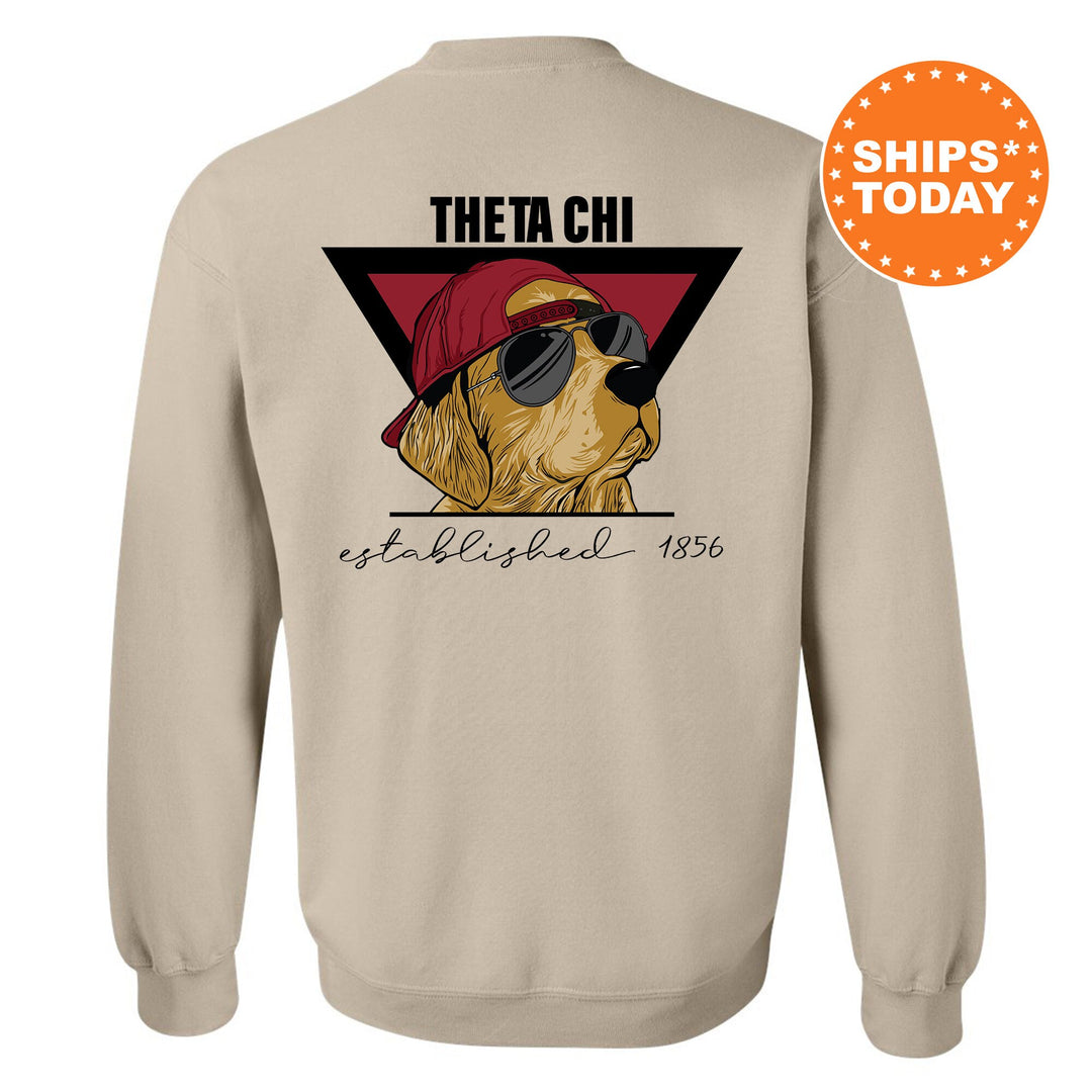 Theta Chi Paw Prints Fraternity Sweatshirt | Theta Chi Crewneck | Fraternity Chapter Sweatshirt | Greek Apparel | Bid Day Gift