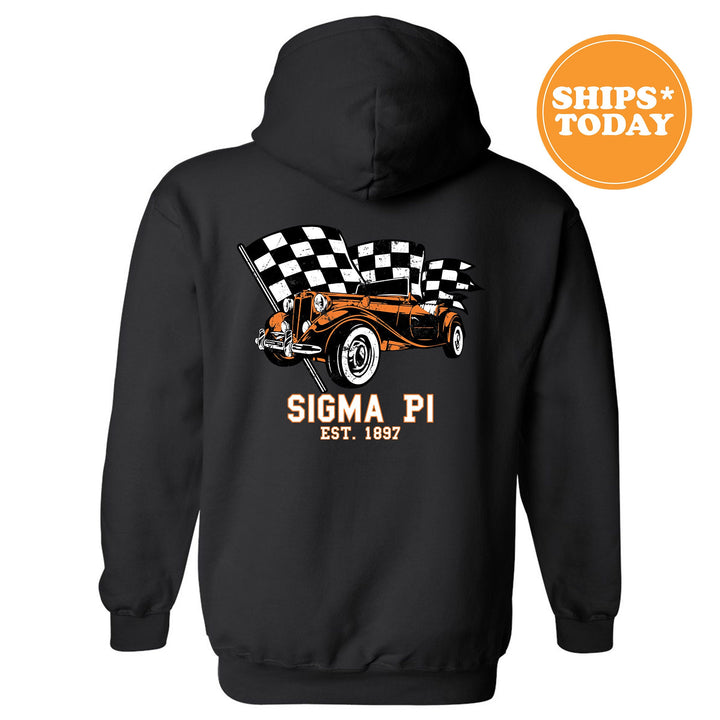 Sigma Pi Racer Fraternity Sweatshirt | Sigma Pi Greek Sweatshirt | Fraternity Gift | Bid Day Gift | College Apparel | Men Sweatshirt