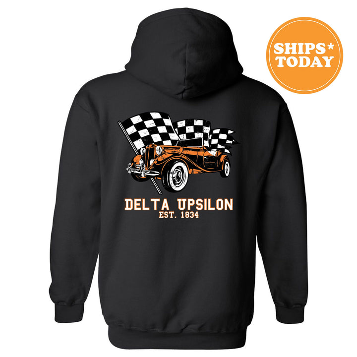 Delta Upsilon Racer Fraternity Sweatshirt | DU Greek Sweatshirt | Fraternity Gift | Bid Day Gift | College Apparel | Men Sweatshirt