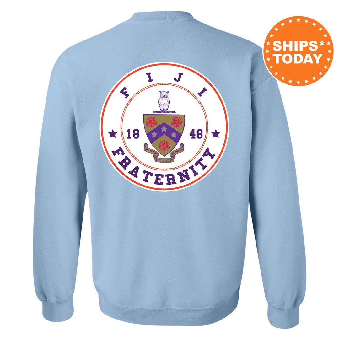 FIJI Proud Crests Fraternity Sweatshirt | Phi Gamma Delta Sweatshirt | FIJI Fraternity Hoodie | Bid Day Gift | Initiation Gift