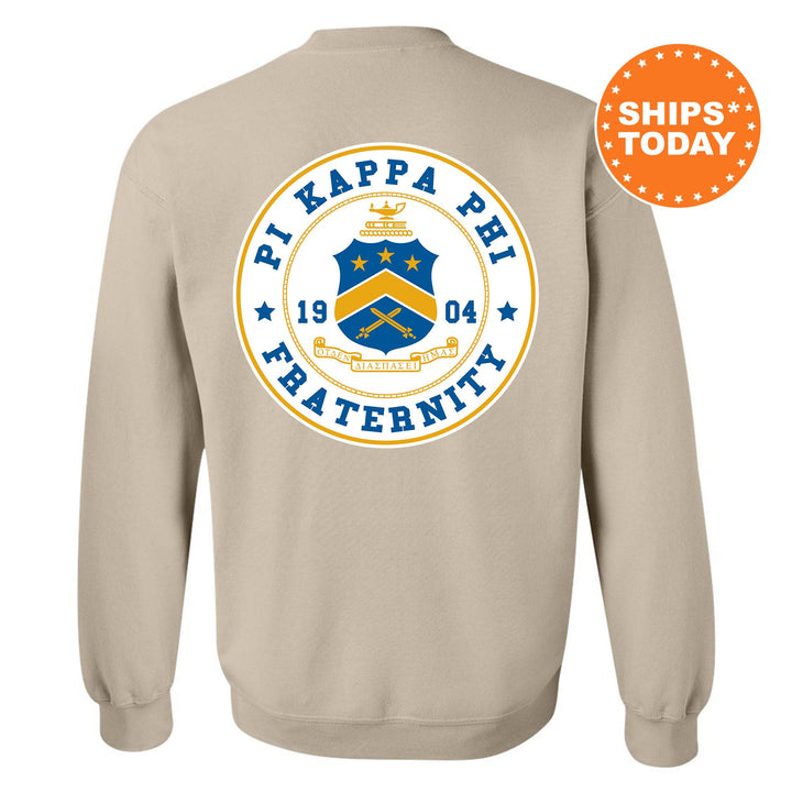 Pi Kappa Phi Proud Crests Fraternity Sweatshirt | Pi Kapp Sweatshirt | Fraternity Hoodie | Bid Day Gift | Initiation Gift