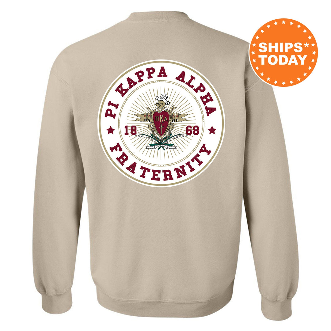 Pi Kappa Alpha Proud Crests Fraternity Sweatshirt | PIKE Sweatshirt | Fraternity Hoodie | Bid Day Gift | Initiation Gift