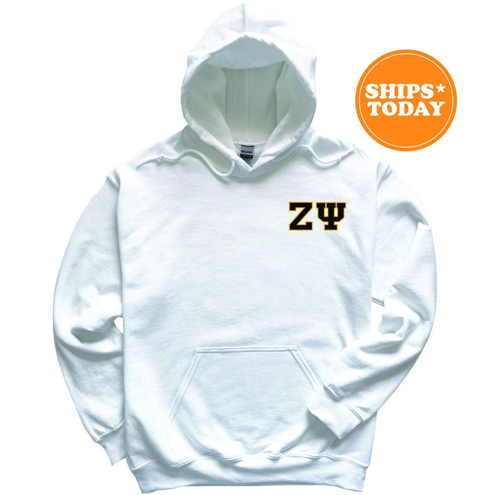 Zeta Psi Proud Crests Fraternity Sweatshirt | Zete Sweatshirt | Zeta Psi Fraternity Hoodie | Bid Day Gift | Initiation Gift