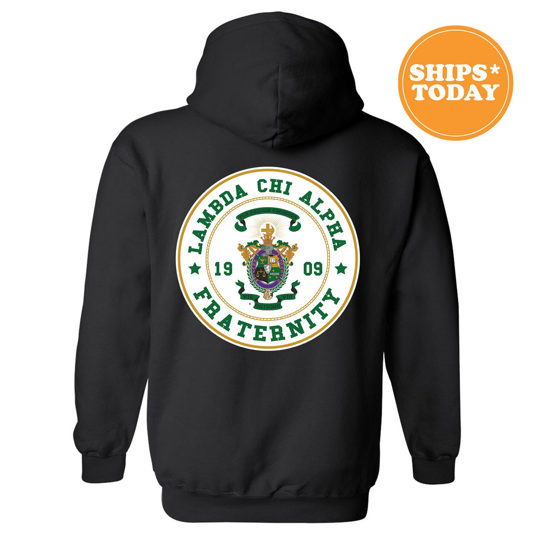 Lambda Chi Alpha Proud Crests Fraternity Sweatshirt | Lambda Chi Sweatshirt | Fraternity Hoodie | Frat Initiation Gift _ 13961g