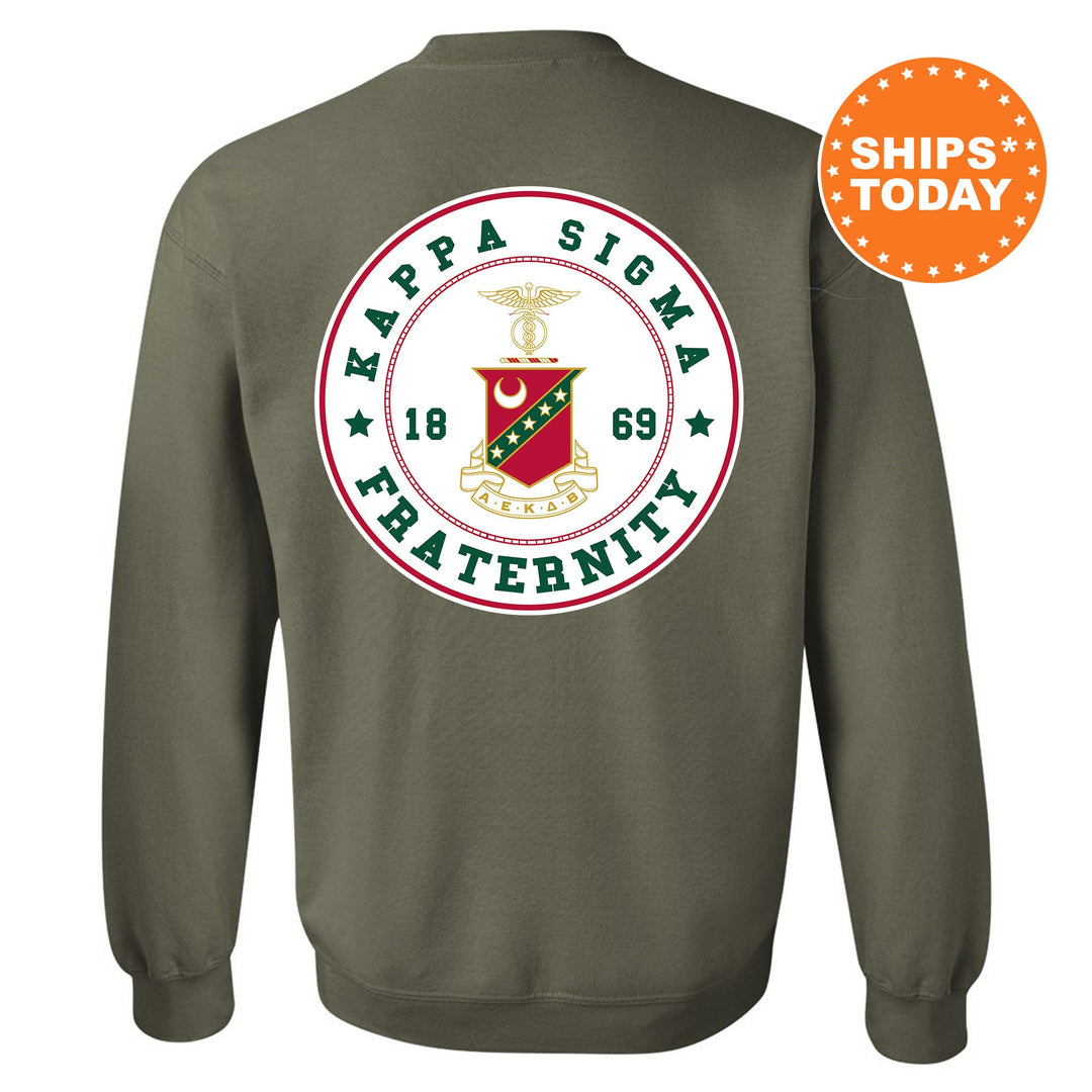 Kappa Sigma Proud Crests Fraternity Sweatshirt | Kappa Sig Sweatshirt | Fraternity Hoodie | Bid Day Gift | Initiation Gift
