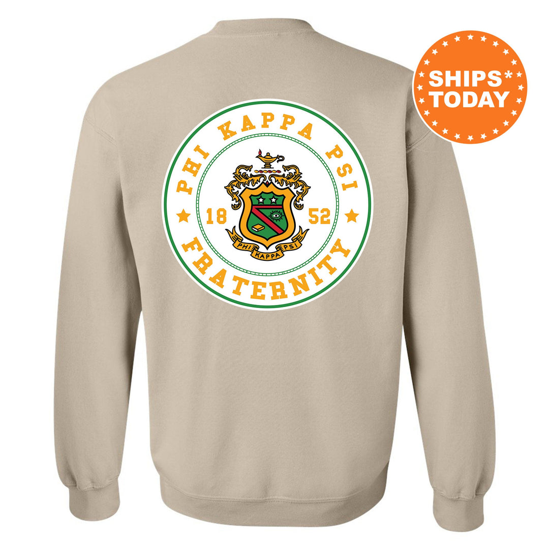 Phi Kappa Psi Proud Crests Fraternity Sweatshirt | Phi Psi Sweatshirt | Fraternity Hoodie | Bid Day Gift | Initiation Gift