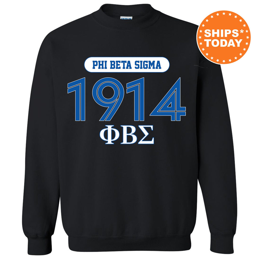 a black sweatshirt with the phi beta sigma 1917 phi phi phi phi phi