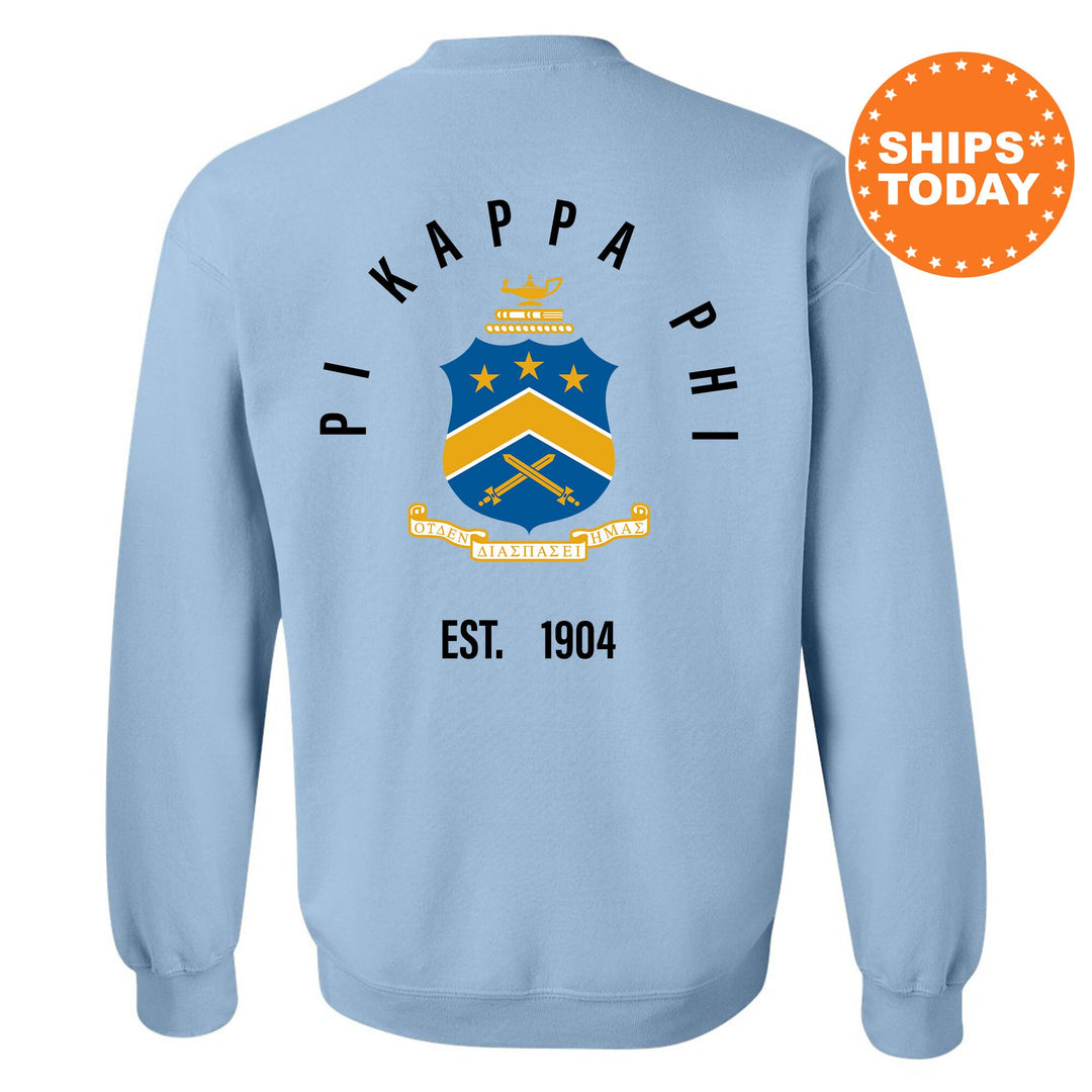 Pi Kappa Phi Iconic Symbol Fraternity Sweatshirt | Pi Kapp Greek Apparel | Fraternity Initiation Gift | Men Crewneck | College Sweatshirt