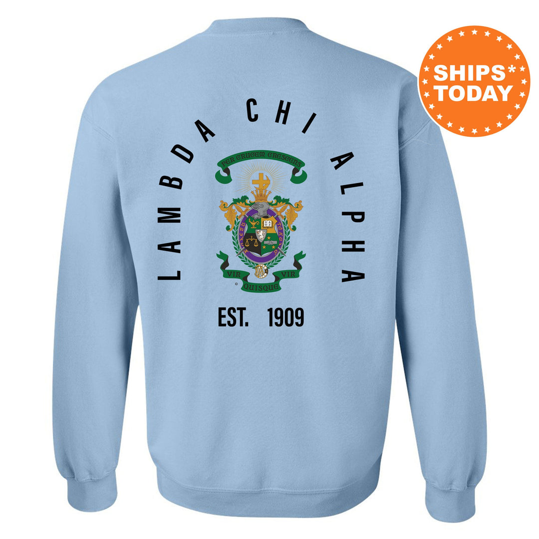 Lambda Chi Alpha Iconic Symbol Fraternity Sweatshirt | Lambda Chi Greek Apparel | Fraternity Gift | Men Crewneck | College Sweatshirt
