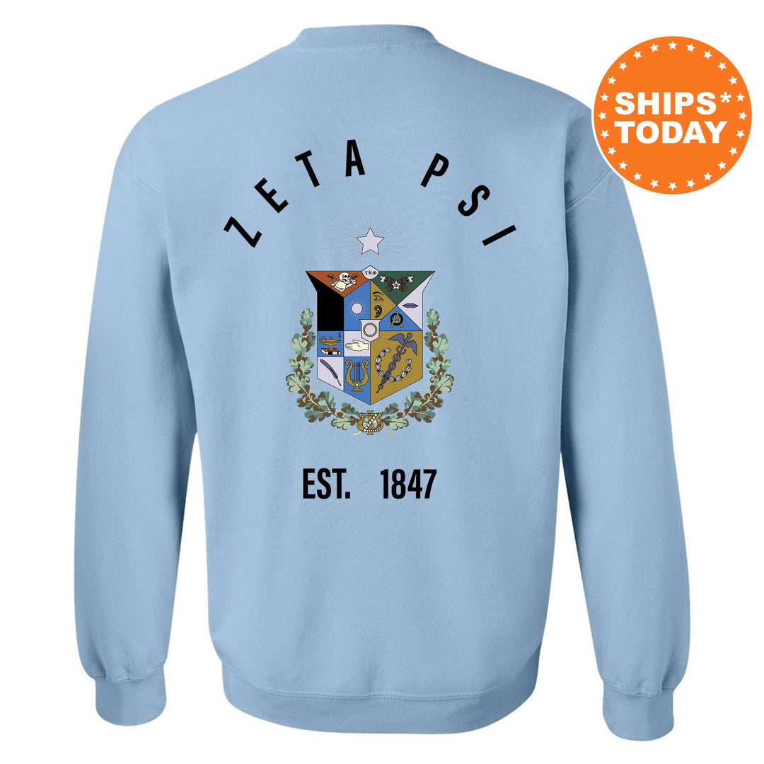 Zeta Psi Iconic Symbol Fraternity Sweatshirt | Zete Greek Apparel | Fraternity Initiation Gift | Men Crewneck | College Sweatshirt