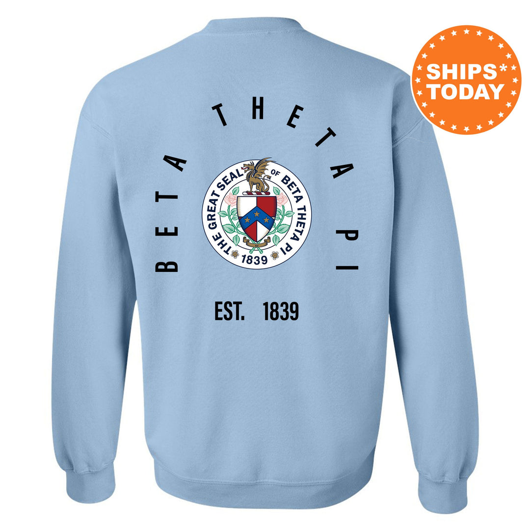 Beta Theta Pi Iconic Symbol Fraternity Sweatshirt | Beta Greek Apparel | Fraternity Initiation Gift | Men Crewneck | College Sweatshirt