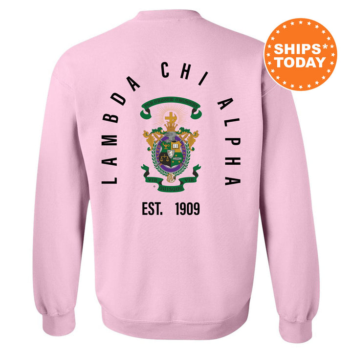 Lambda Chi Alpha Iconic Symbol Fraternity Sweatshirt | Lambda Chi Greek Apparel | Fraternity Gift | Men Crewneck | College Sweatshirt