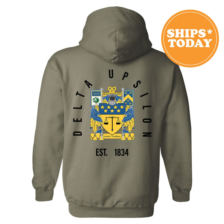 Delta Upsilon Iconic Symbol Fraternity Sweatshirt | DU Greek Apparel | Fraternity Initiation Gift | Men Crewneck | College Sweatshirt