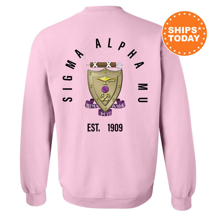Sigma Alpha Mu Iconic Symbol Fraternity Sweatshirt | Sammy Greek Apparel | Fraternity Initiation Gift | Men Crewneck | College Sweatshirt