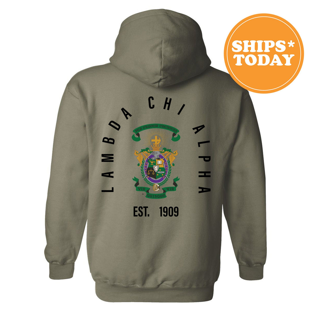 Lambda Chi Alpha Iconic Symbol Fraternity Sweatshirt | Lambda Chi Greek Apparel | Fraternity Gift | Men Crewneck | College Sweatshirt