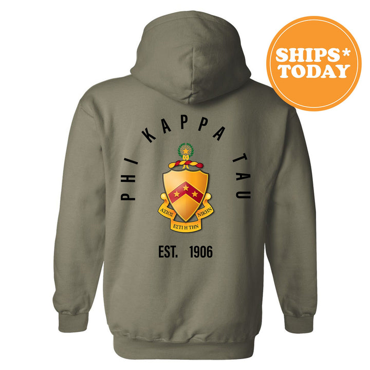 Phi Kappa Tau Iconic Symbol Fraternity Sweatshirt | Phi Tau Greek Apparel | Fraternity Initiation Gift | Men Crewneck | College Sweatshirt