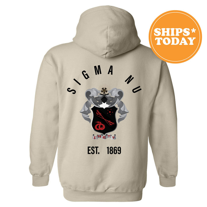 Sigma Nu Iconic Symbol Fraternity Sweatshirt | Sigma Nu Greek Apparel | Fraternity Initiation Gift | Men Crewneck | College Sweatshirt