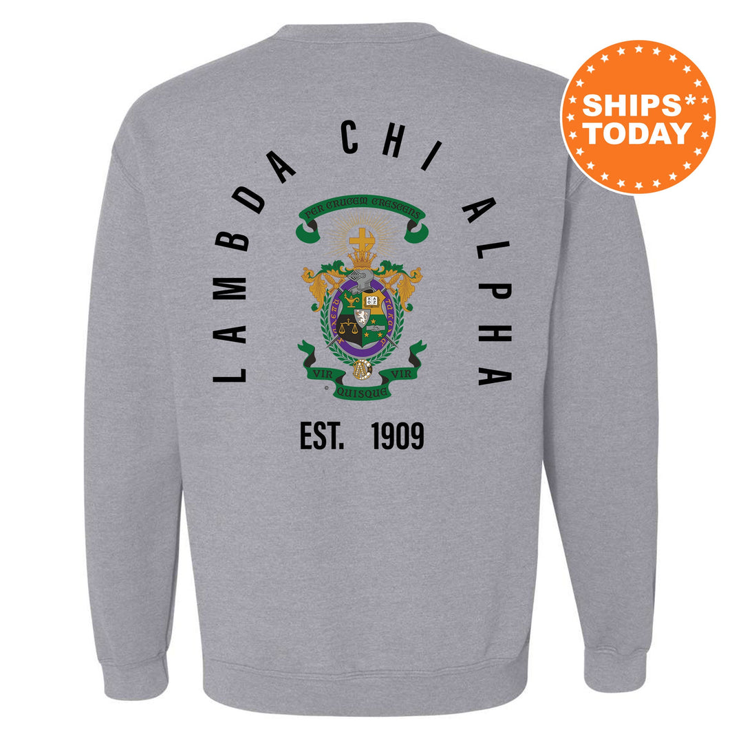 Lambda Chi Alpha Iconic Symbol Fraternity Sweatshirt | Lambda Chi Greek Apparel | Fraternity Gift | Men Crewneck | College Sweatshirt