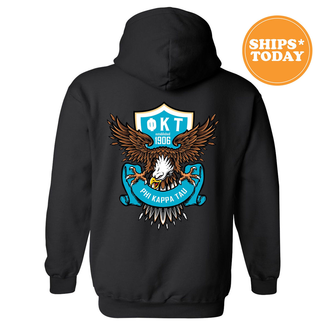 Phi Kappa Tau Greek Eagles Fraternity Sweatshirt | Phi Tau Crewneck Sweatshirt | Greek Sweatshirt | Fraternity Gift | College Apparel